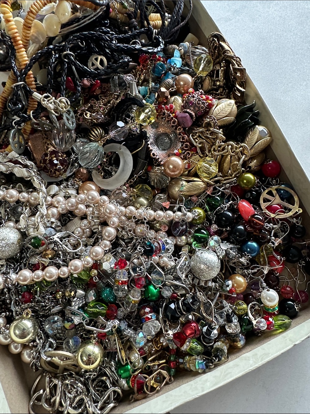 Broken Vintage Jewelry Crafts Art #AAA